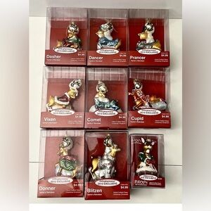 Complete set 2010 CVS Santa reindeer